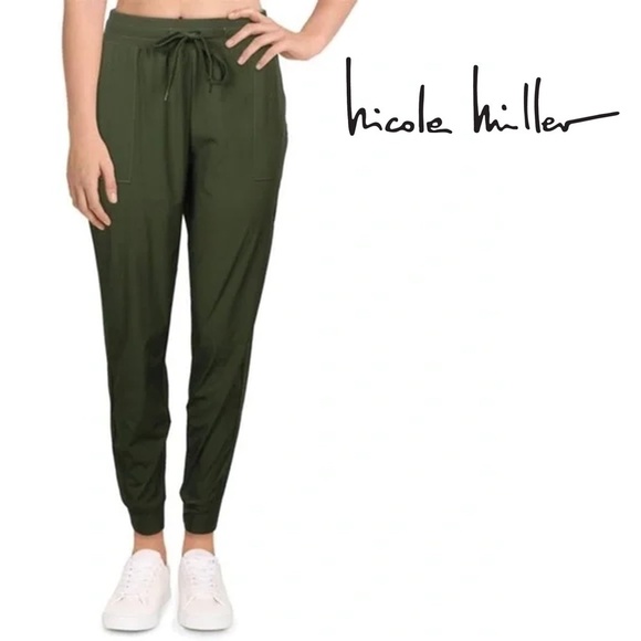 NICOLE Miller Track Athletic Pants Jogging Fitness Activewear Media Pockets - Picture 1 of 7